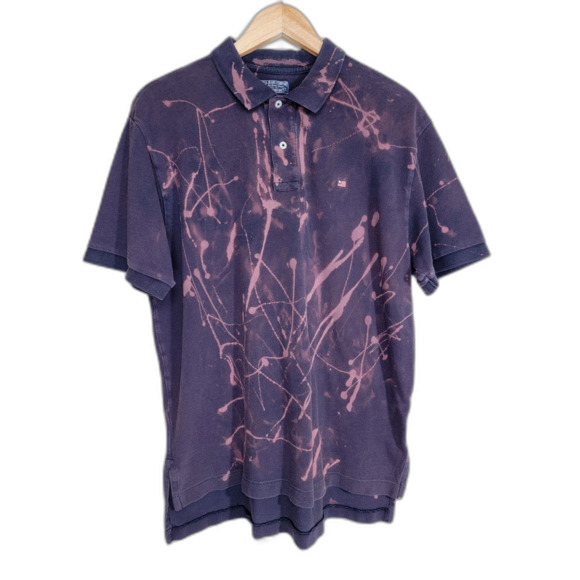 Ralph Lauren Purple Tie Dye Polo Shirt - Large - Picture 1 of 5